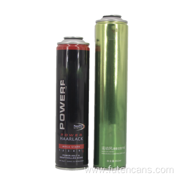 52mm hair spray tin can with metal valve